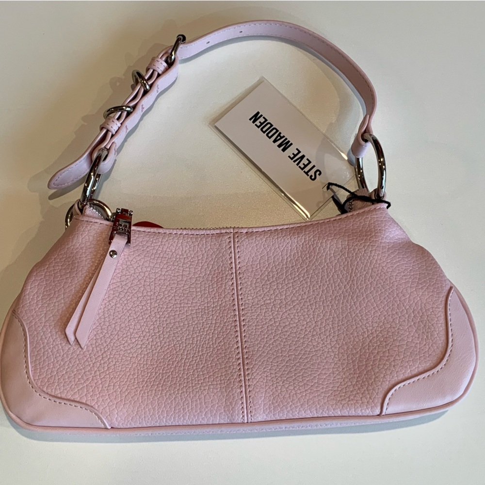 Steve Madden Light Pink Shoulder Bag with Charms - Picture 2 of 7